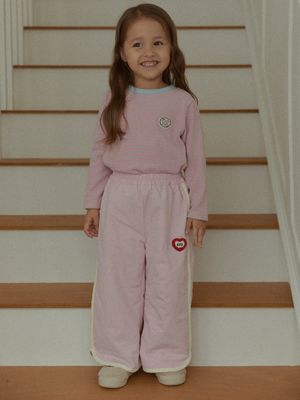PADDED FLEECE PANTS_PINK