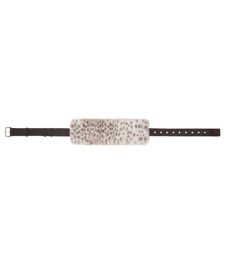 EV FUR BELT(BROWN)