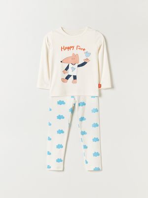 구름여우 실내복 상하복 세트