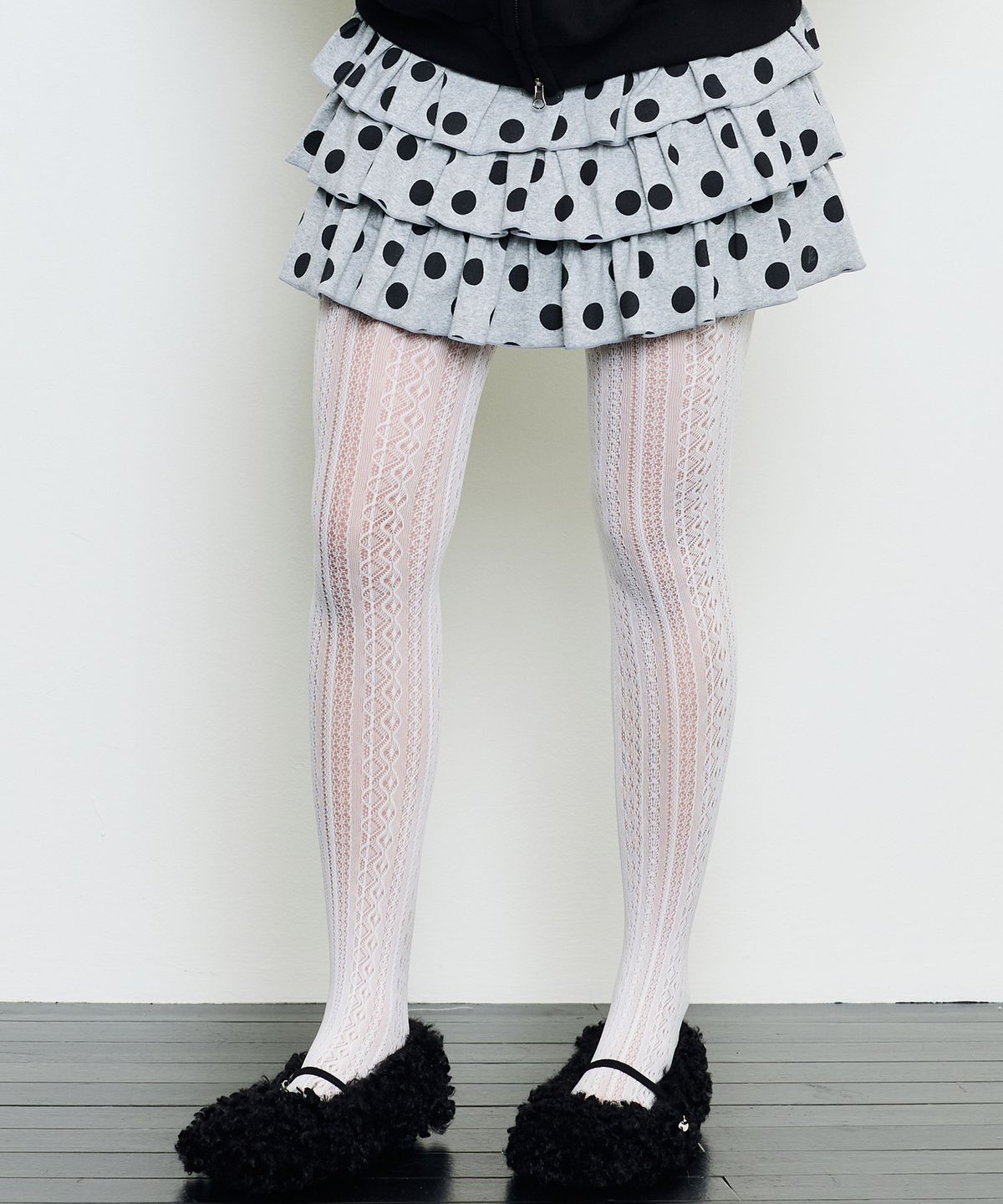 러브이즈트루(LUVISTRUE) EV DOT SKIRT PANTS(GRAY)