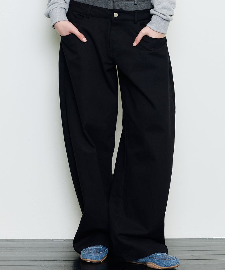 EV SKELETON LAYERED PANTS(BLACK)