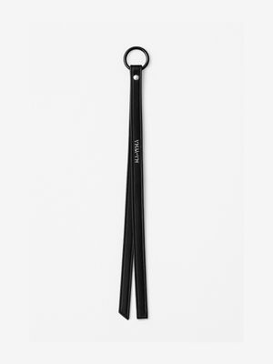 Signature Leather Strap Keyring-BK