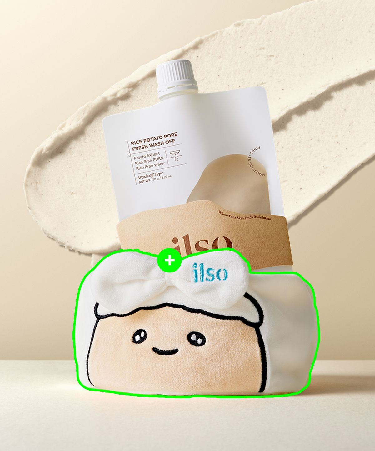 일소(ILSO) 라이스 포테이토 포어 프레쉬 워시오프 150g 기획 (+감자세안밴드) (부실감자 콜라보)