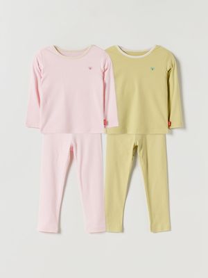 소프트크림 실내복 상하복 세트