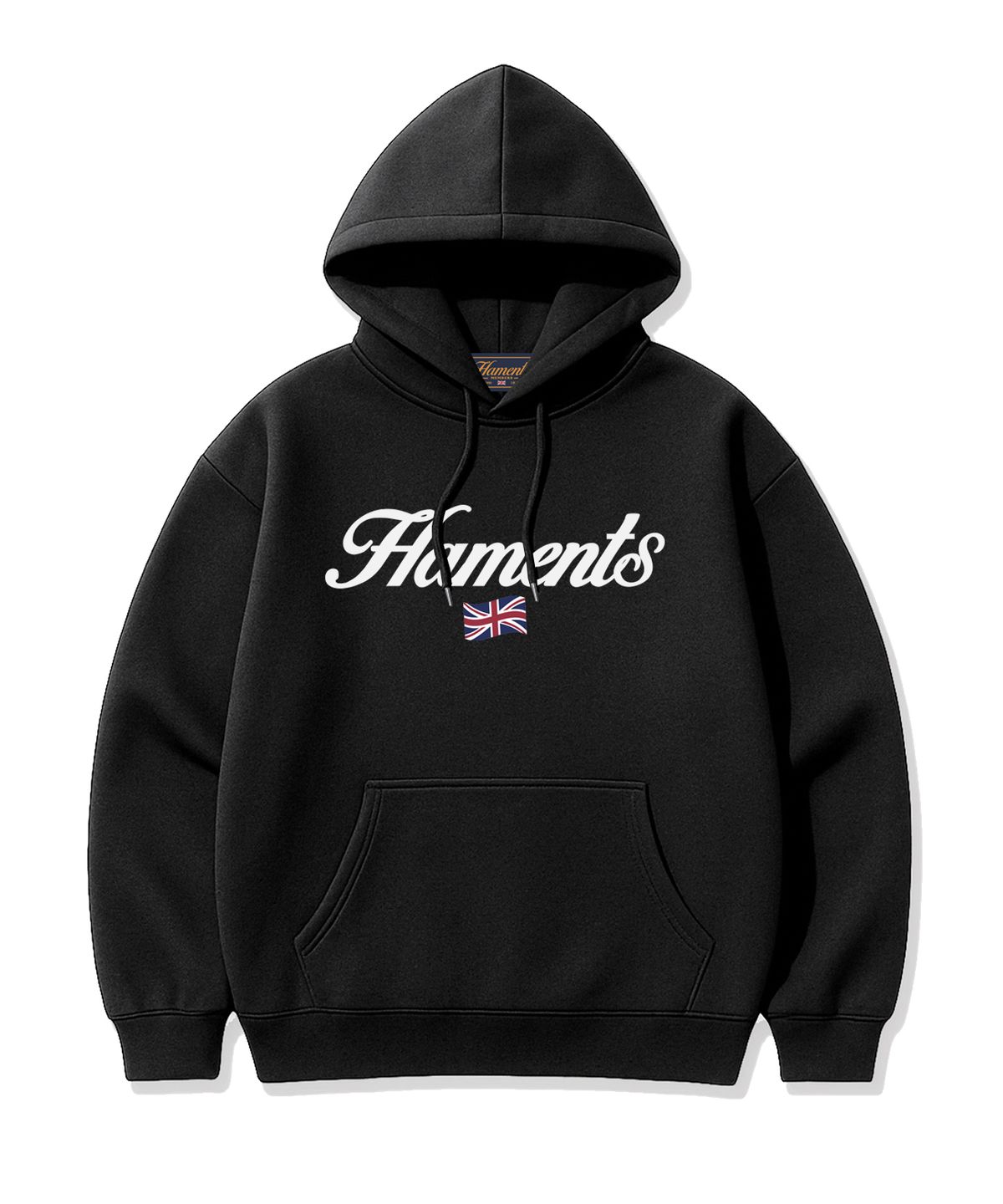 하먼츠(HAMENTS) 잉글랜드 로고 후드티 블랙