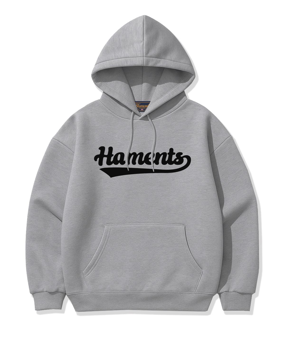 하먼츠(HAMENTS) 캐주얼 로고 후드티 그레이