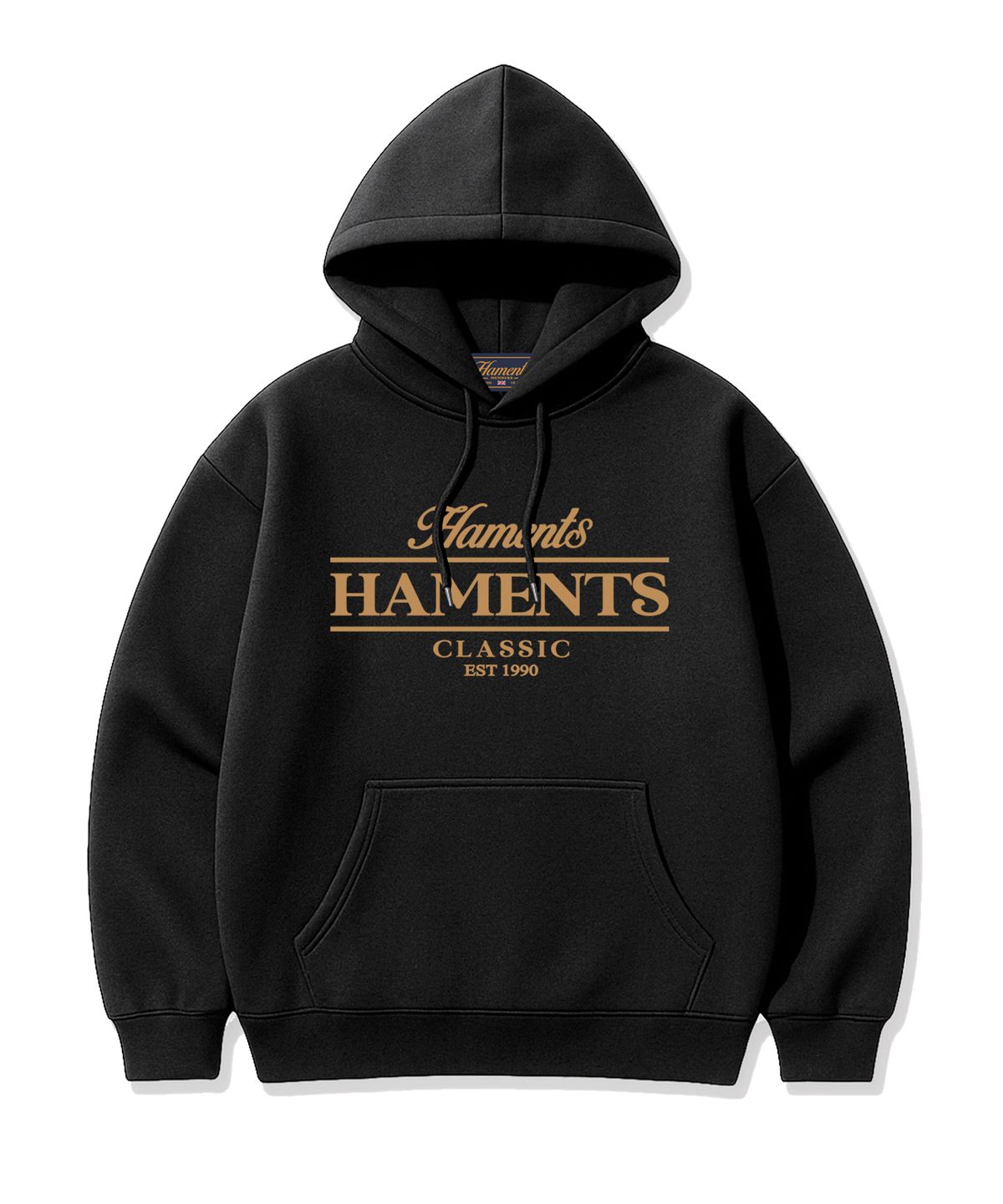 하먼츠(HAMENTS) 클래식 로고 후드티 블랙