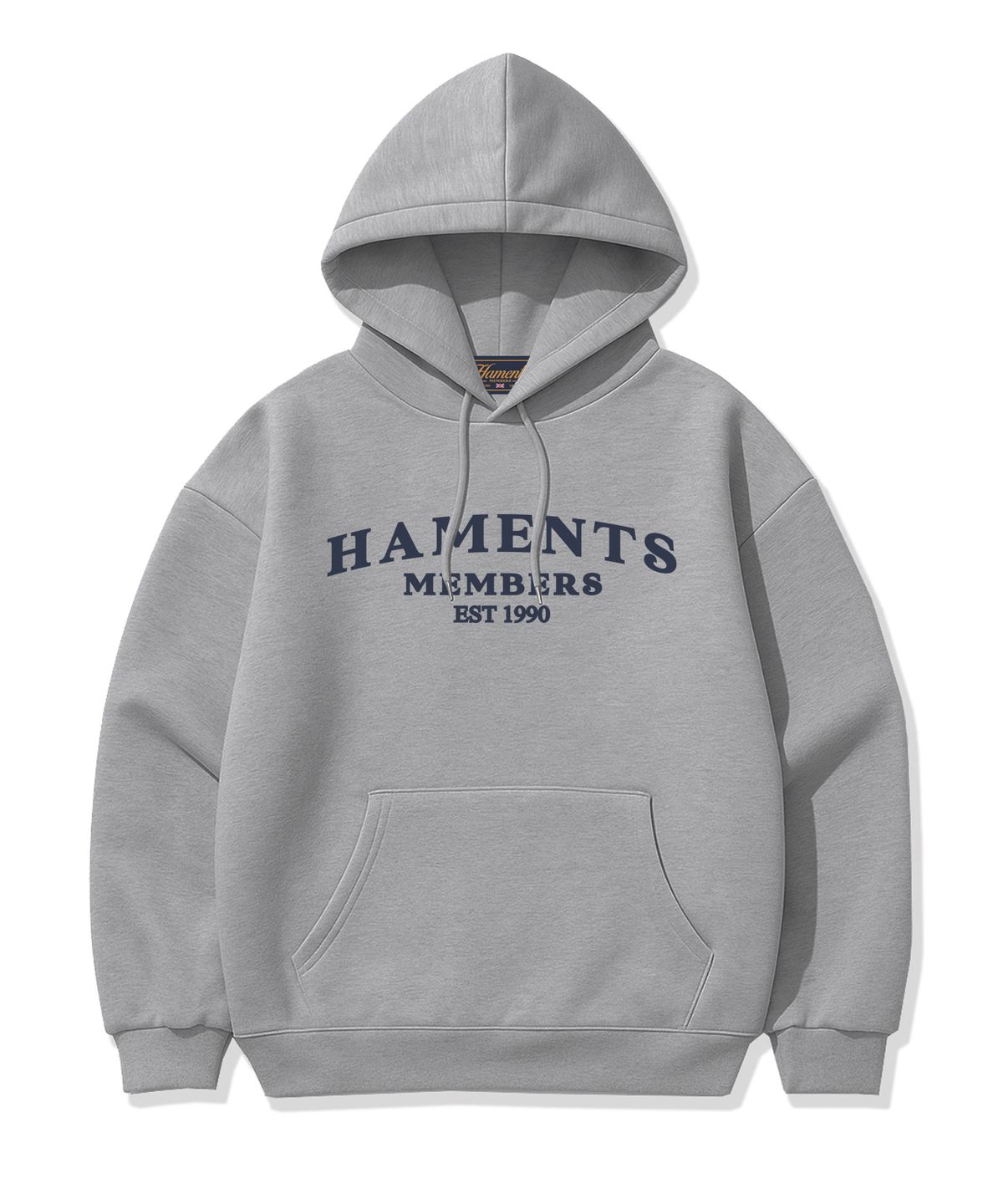 하먼츠(HAMENTS) 아치 로고 후드티 그레이