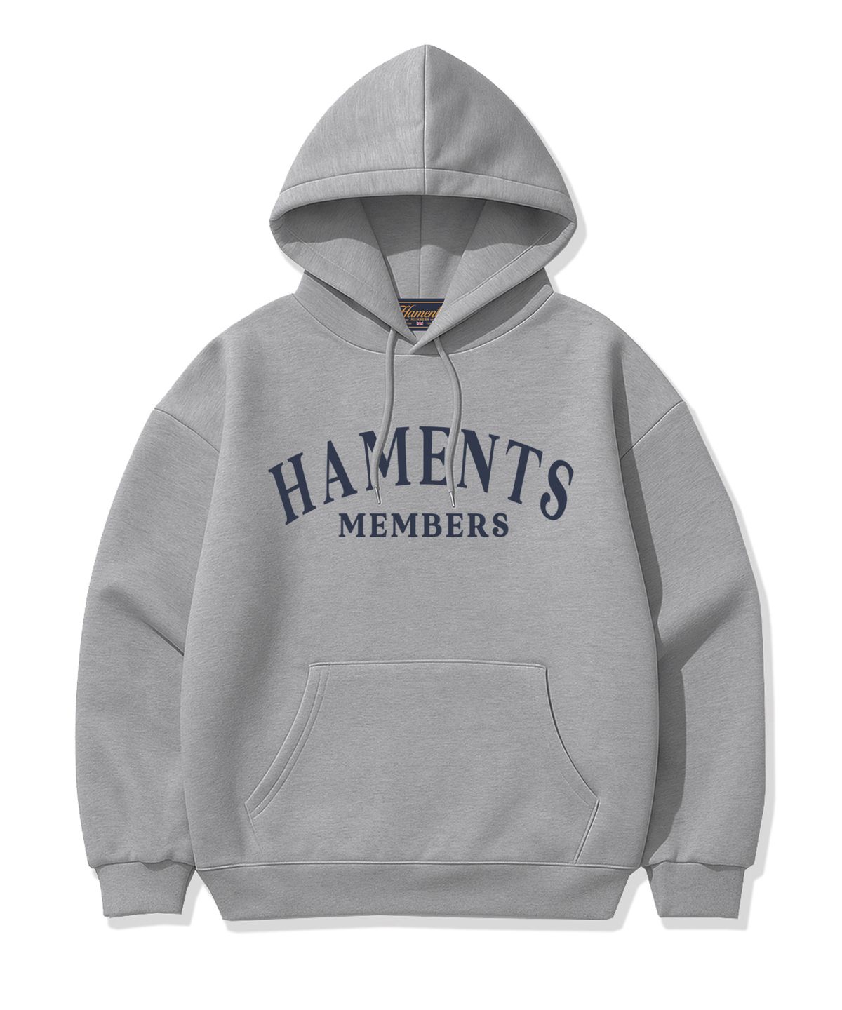 하먼츠(HAMENTS) 아웃 아치 로고 후드티 그레이