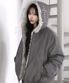 EV REVERSIBLE FUR HOOD(GRAY)