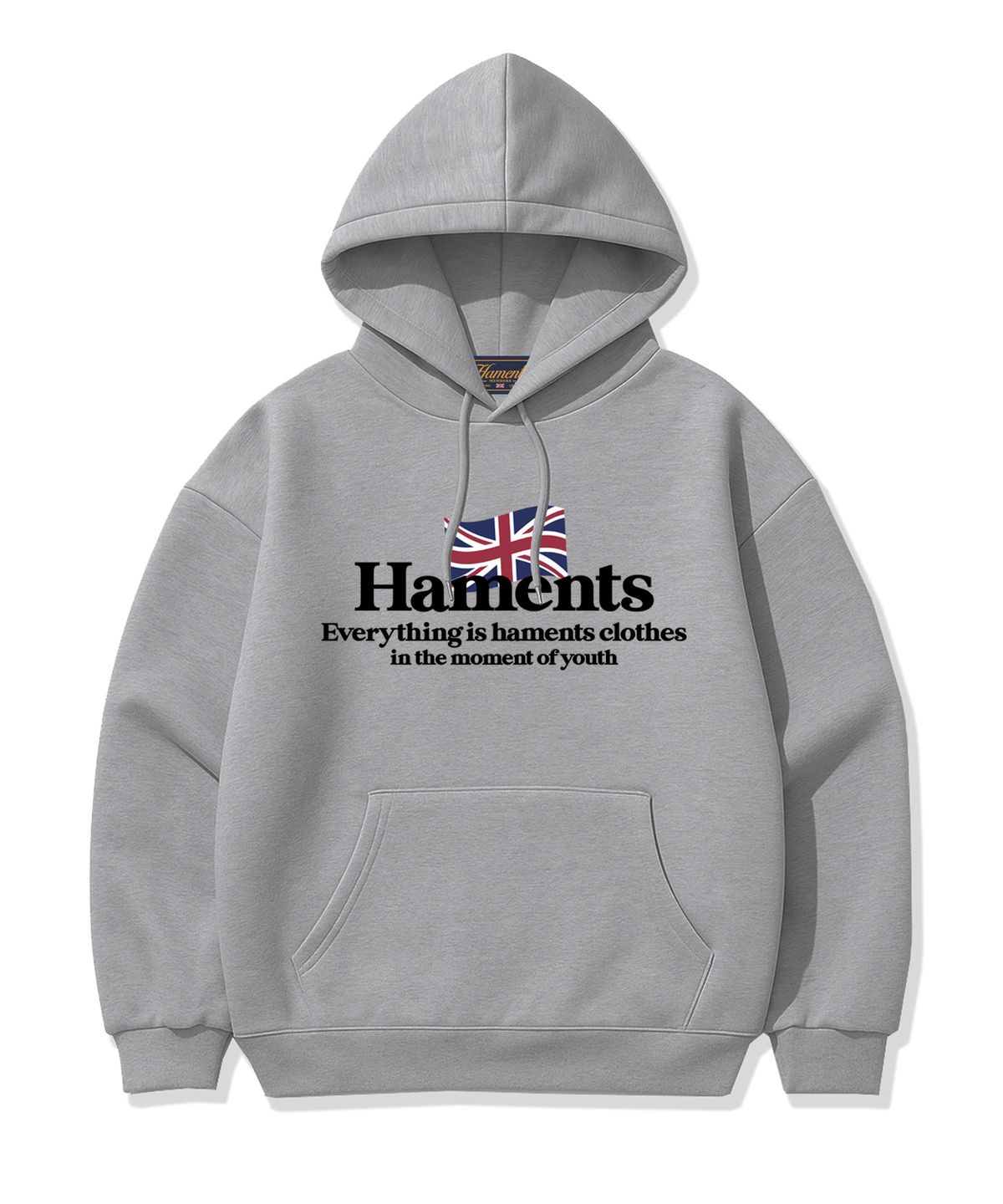 하먼츠(HAMENTS) 잉글랜드 하먼츠 로고 후드티 그레이