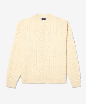 (U) 울 피셔맨 가디건 네추럴 WOOL FISHERMAN CARDIGAN NATURAL
