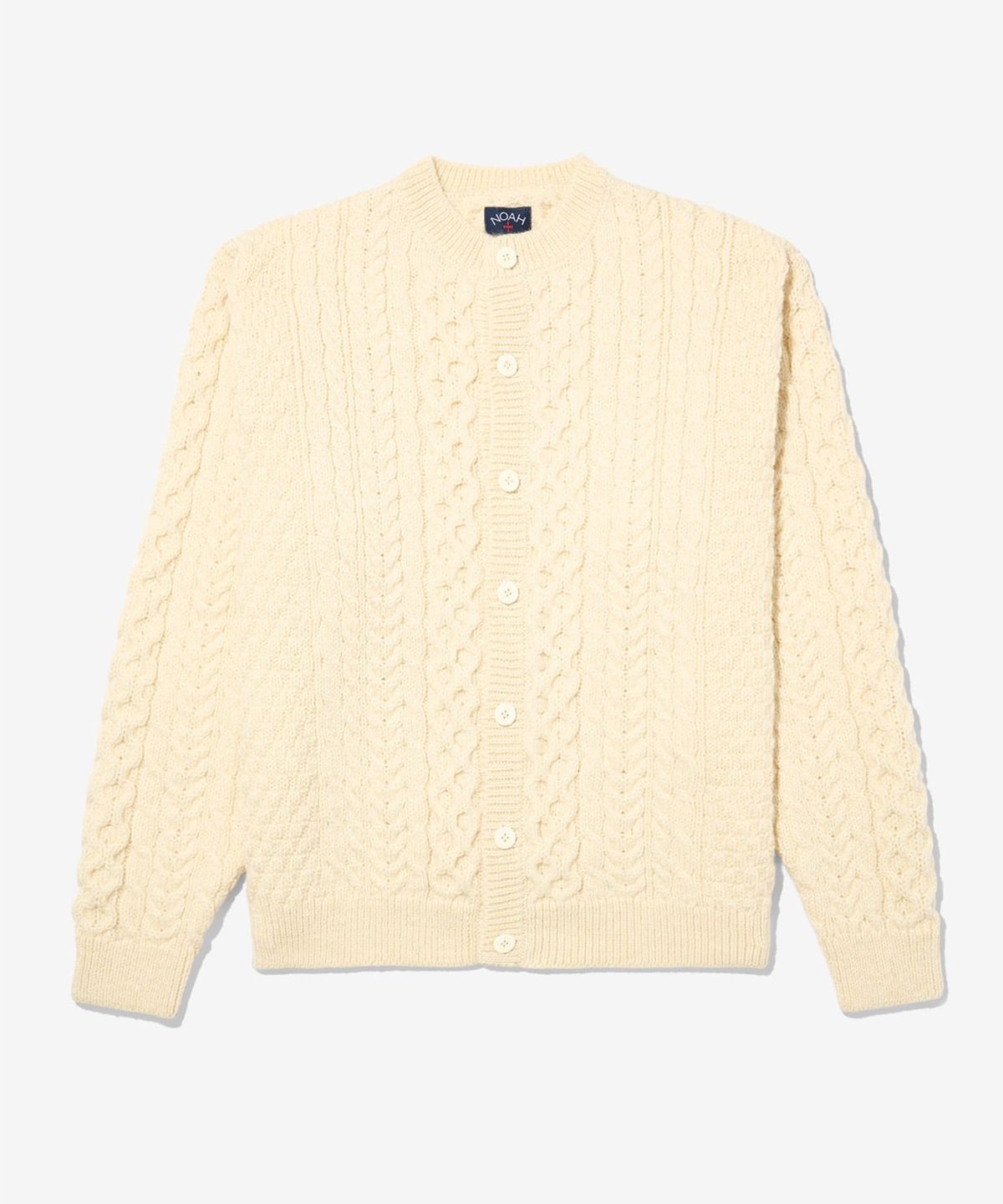 노아(NOAH) (U) 울 피셔맨 가디건 네추럴 WOOL FISHERMAN CARDIGAN NATURAL