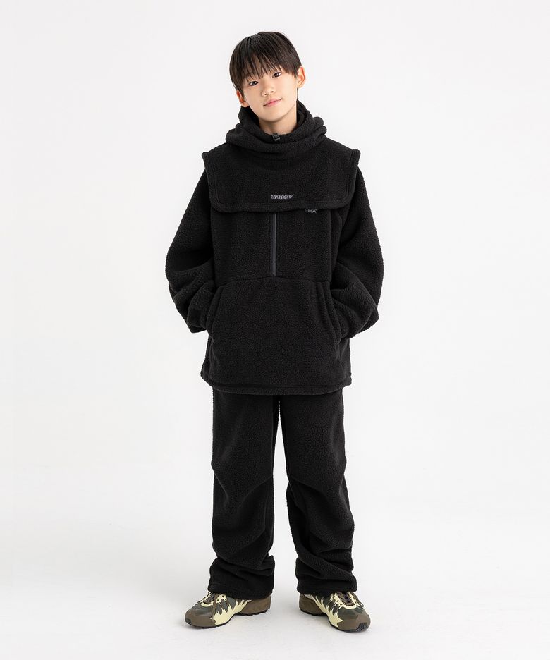 [3SET] 아노락 플리스 셋업 Black