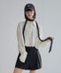 Airy Knit String Scarf-black