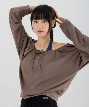 여성요가복 드로우 스트링 커버업 3TT5389