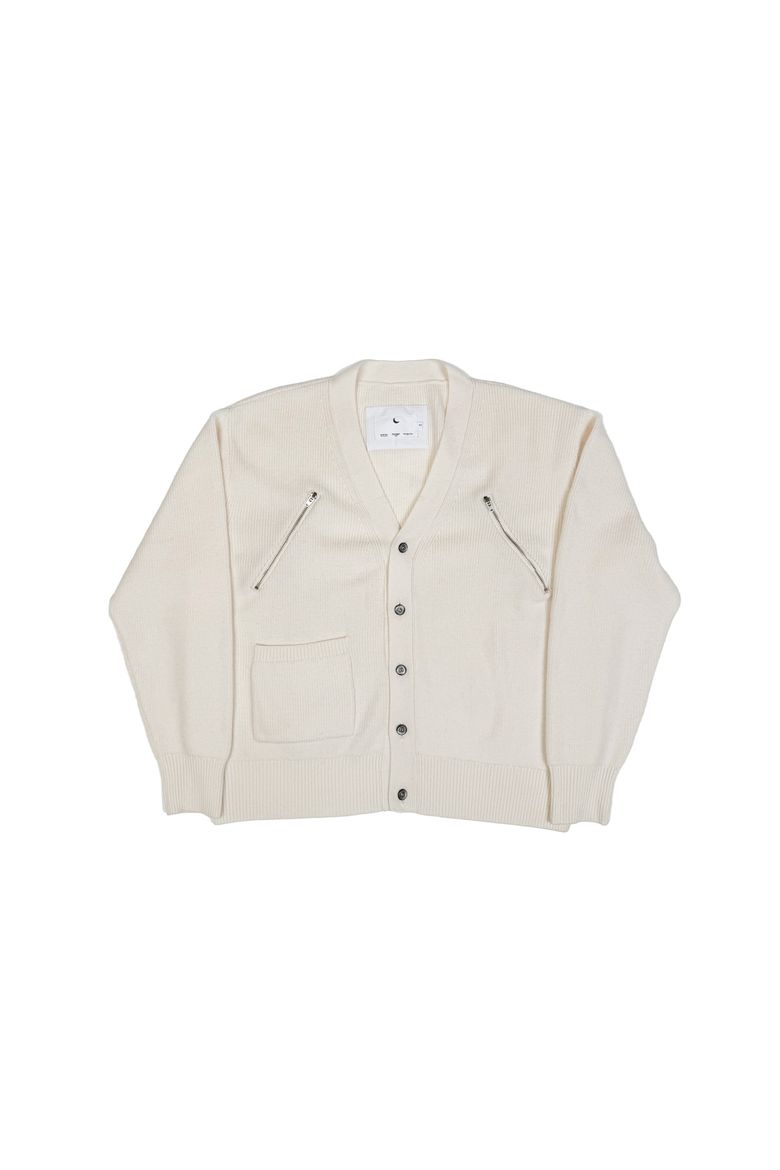 Merino Wool Zip Cardigan IV