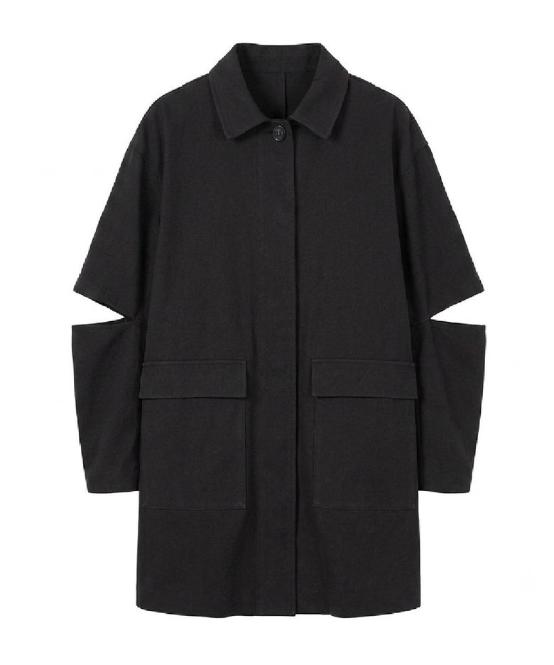 Bio W/S Cotton Half Jacket-Black