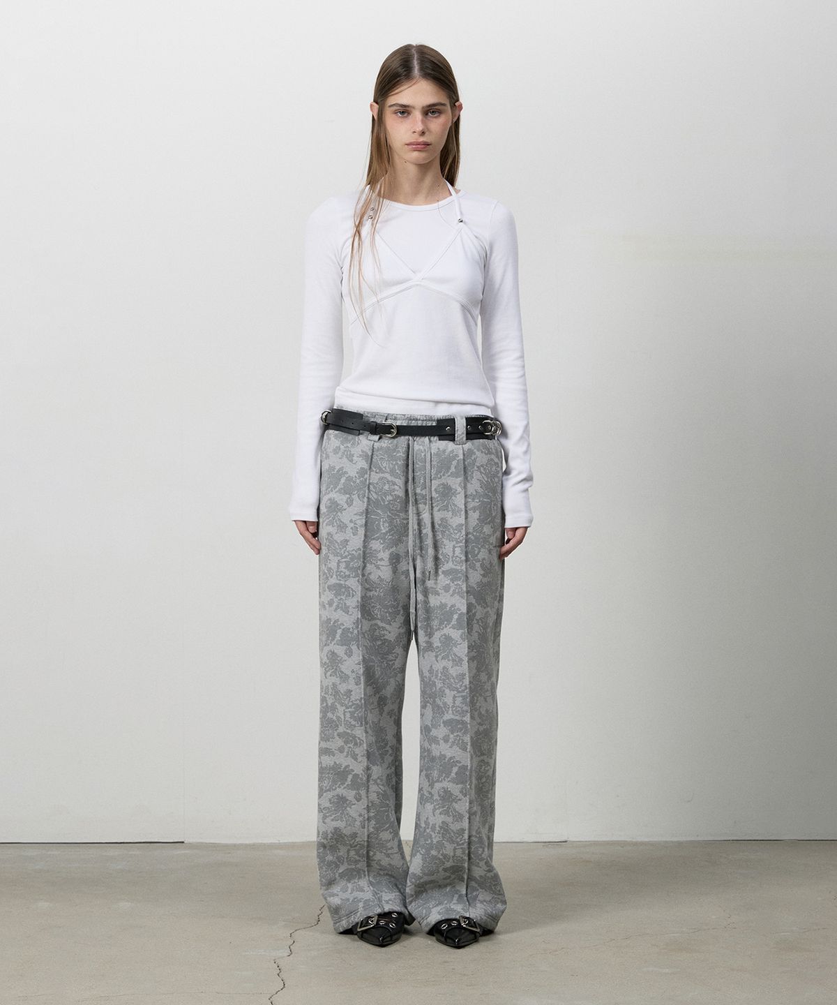 쓰리투에이티(THREE TO EIGHTY) URBAN WIDE JOGGER PANTS M.GREY