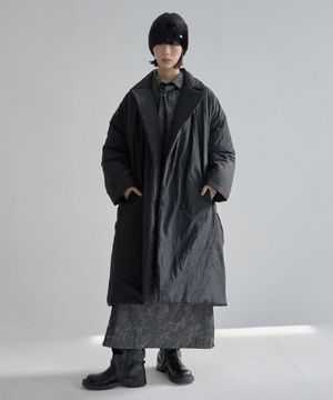 Warm Padding Coat-Black