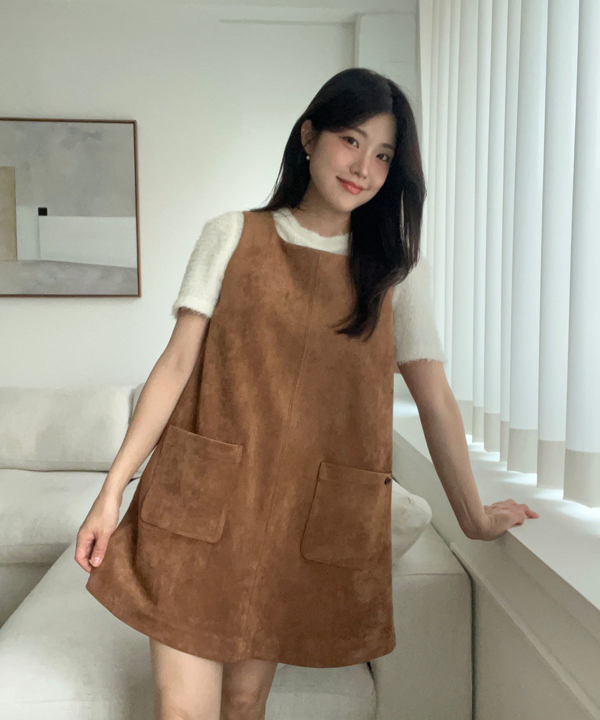 쥬시쥬디(JUCYJUDY) 스웨이드원피스 JZOP624B