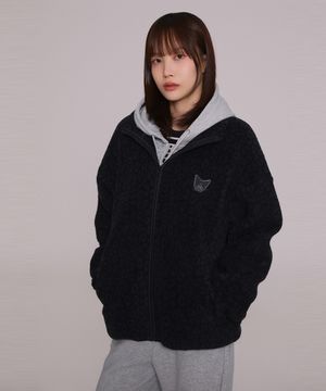 [산리오캐릭터즈] 덤블 플리스(BLACK)_SPFZF4VU01