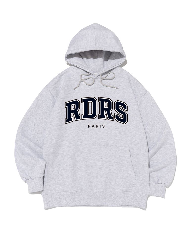 [기모/NO기모] RDRS 파리스 후드티 (화이트멜란지)