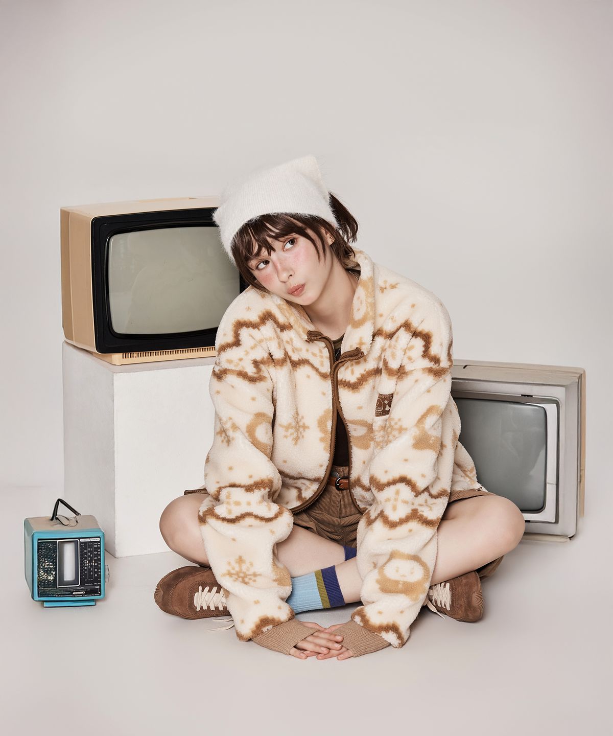 스파오(SPAO) [망그러진곰] 덤블 플리스_SPFZF4VU06