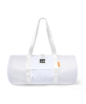 메쉬 더플백 화이트