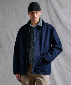 피그먼트 캔버스 헌팅 재킷 [네이비]
