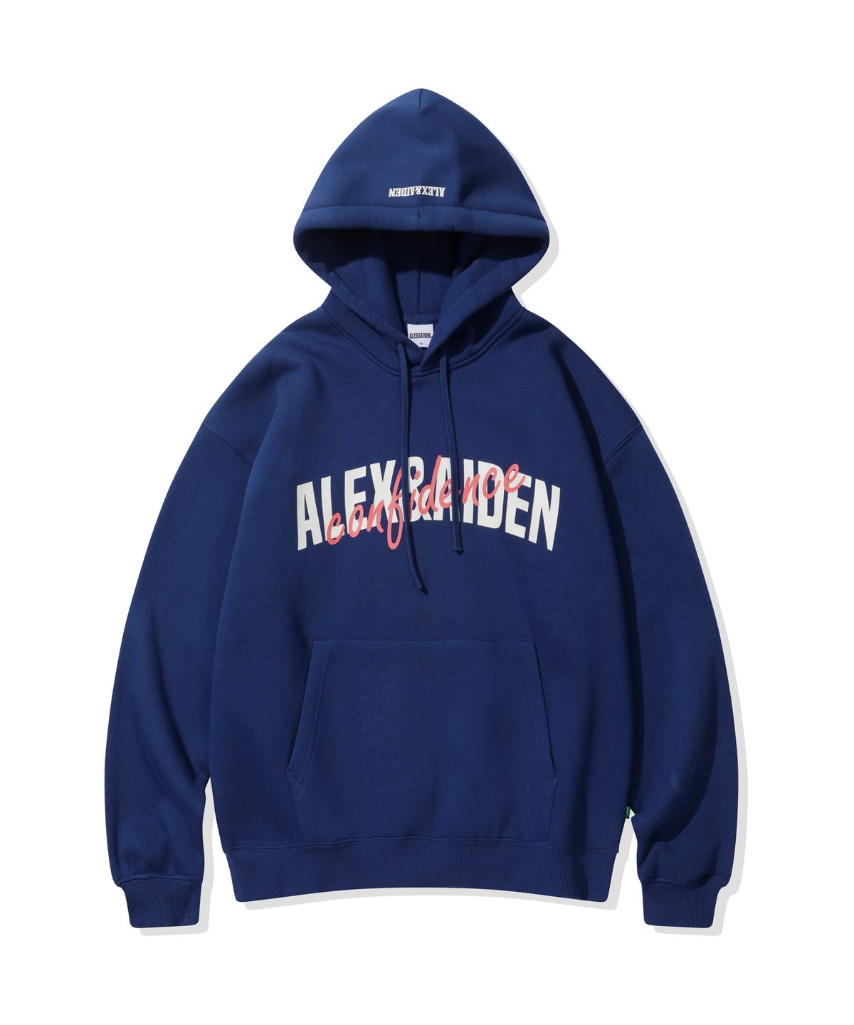 알렉스앤에이든(ALEXNAIDEN) 컨피 기모 후드티(네이비)