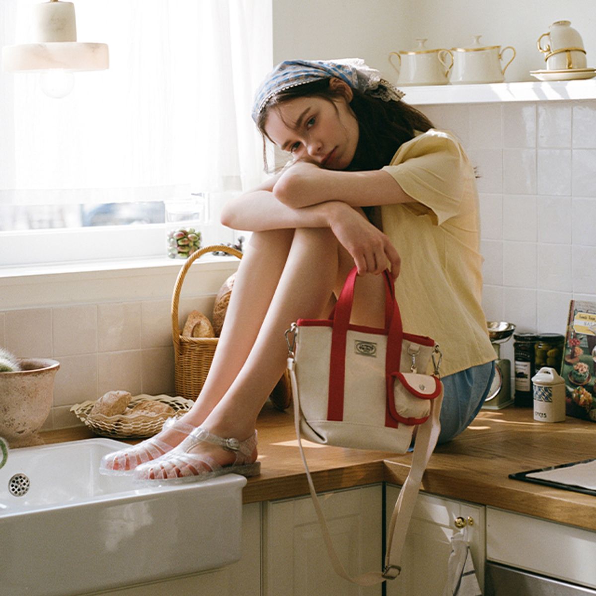 랩(LAP) EVERYDAY CANVAS TOTE BAG AR7AB401