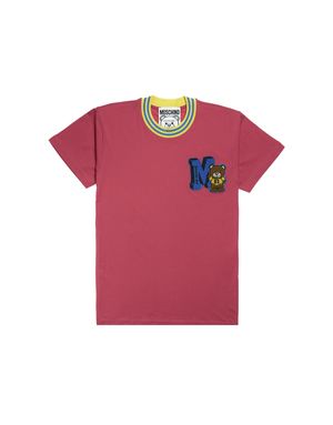 바시티 테디베어 반팔 티셔츠_우먼