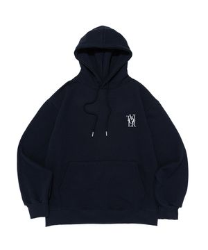 모노그램 로고 후드 (네이비)