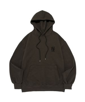 모노그램 로고 후드 (카키)