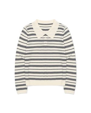 Voyage Stripe pullover (IVORY)
