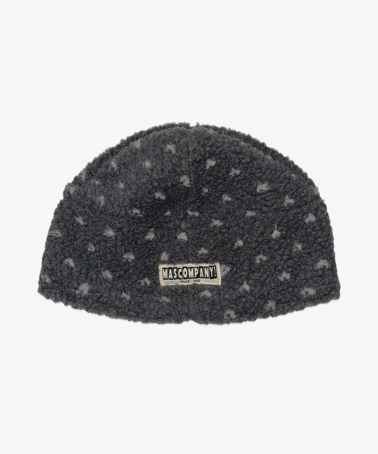 Dot dumble fleece beanie - Gray