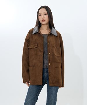 Artisan Stitch car coat (Dark Umber)