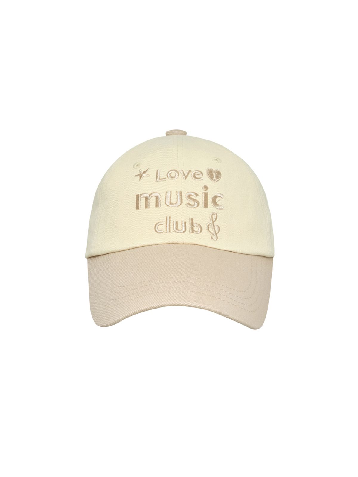 아이썸머리(ISUMMERLY) Love music club ball cap - Yellow (러브 뮤직 클럽 볼캡 노랑)