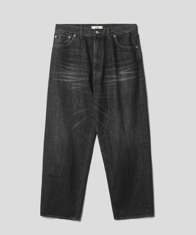 ESSENTIAL 5P DENIM PANTS (Washed Black)