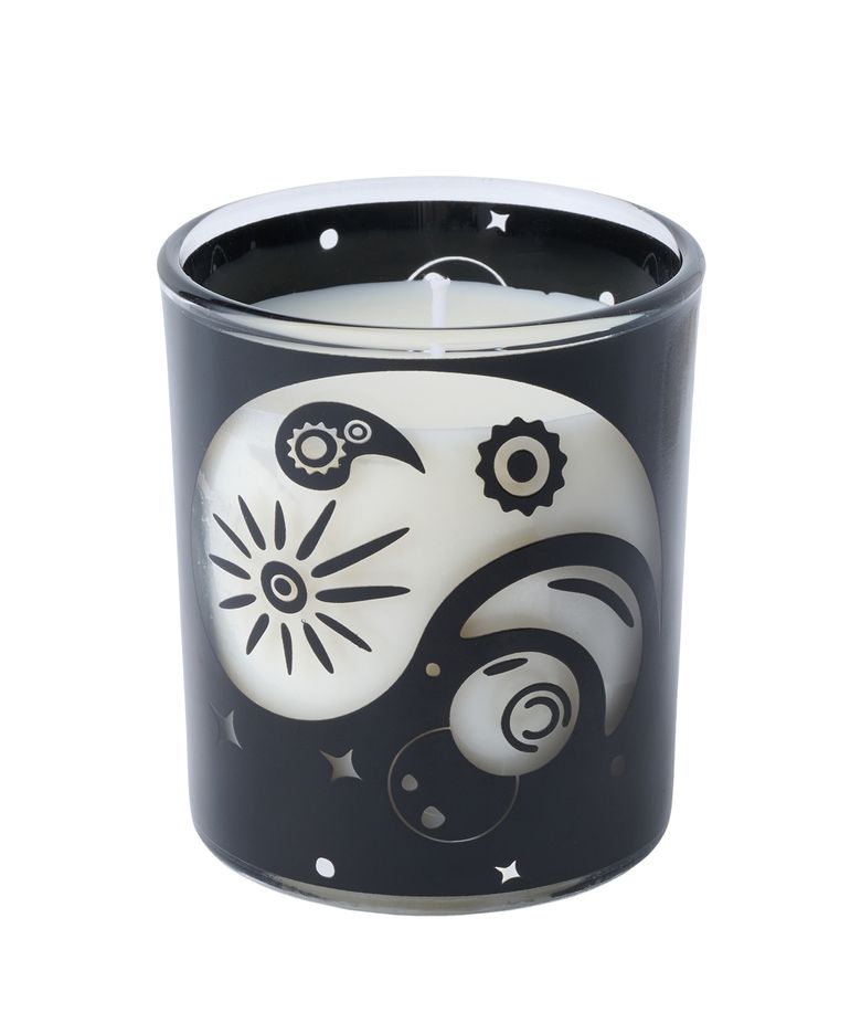 SPACE YIN YANG MUG CANDLE BLACK