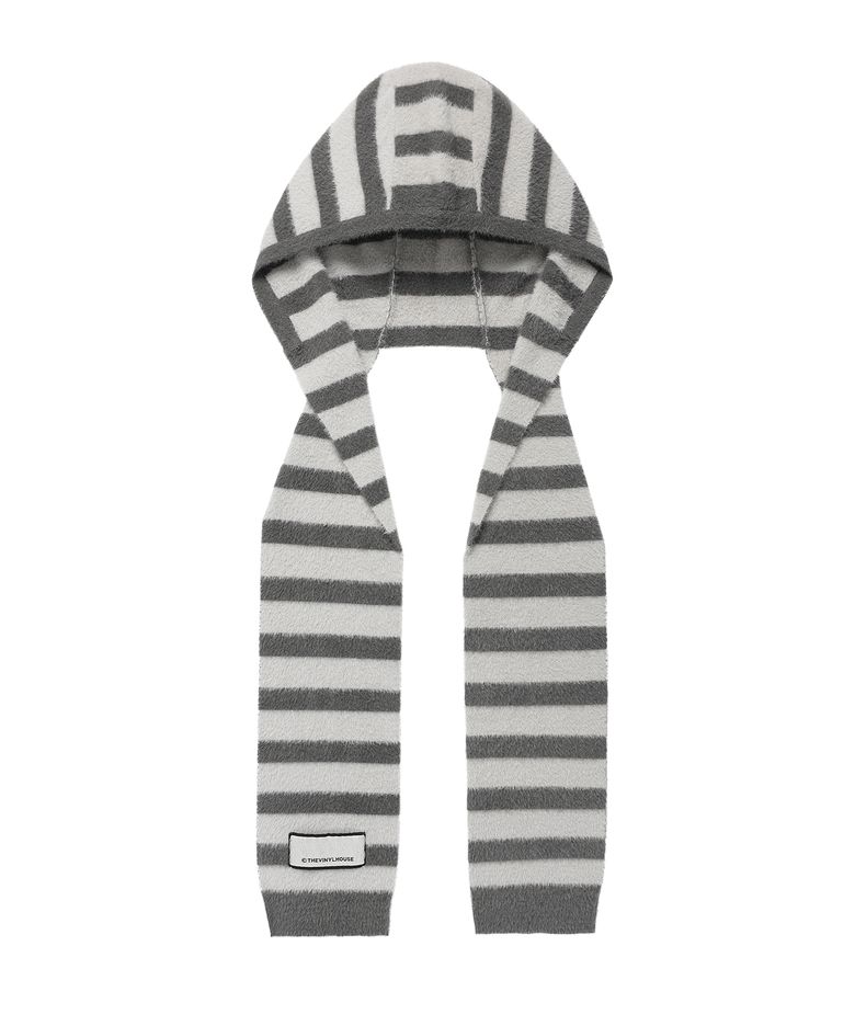 HOODED MUFFLER GREY