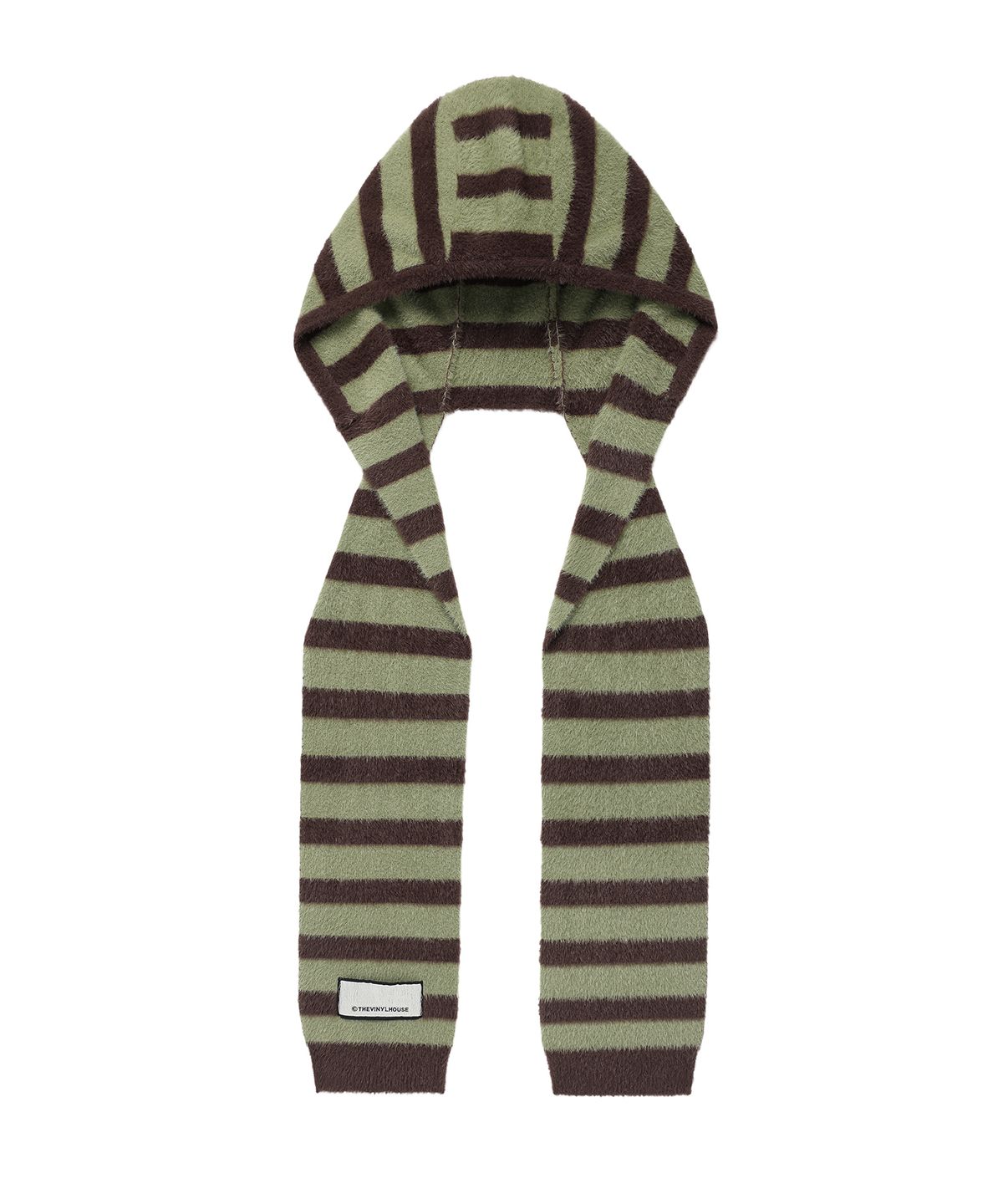 더바이닐하우스(THEVINYLHOUSE) HOODED MUFFLER KHAKI