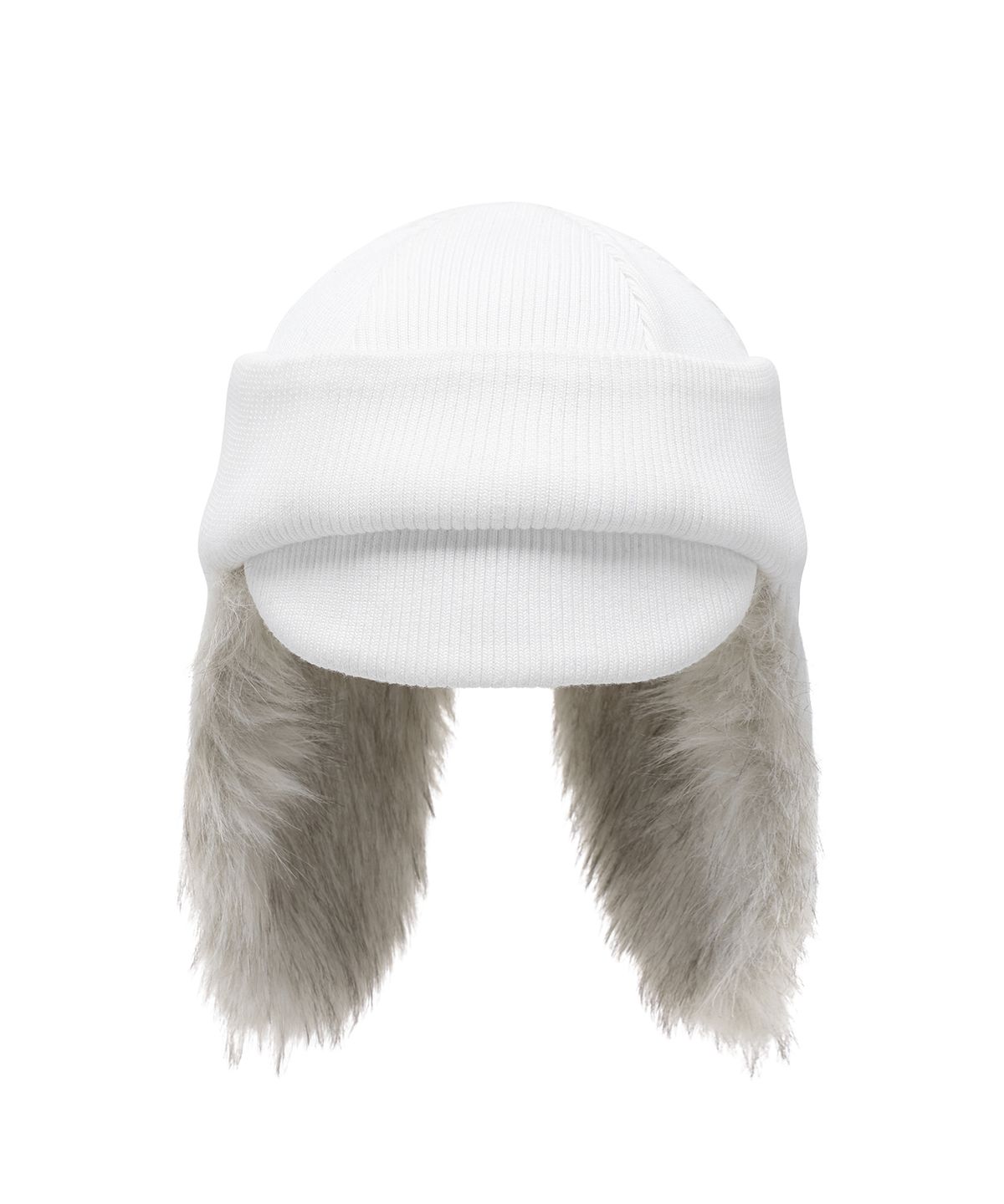더바이닐하우스(THEVINYLHOUSE) FUR EARFLAP BEANIE IVORY