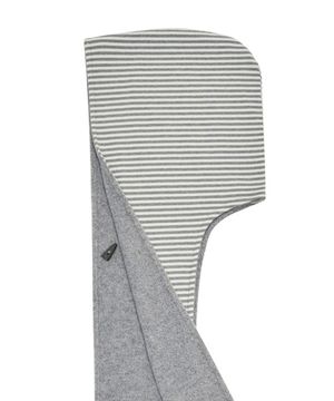 리버시블 토글 버튼 후드 머플러 멜란지