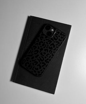 standard leopard black jell case