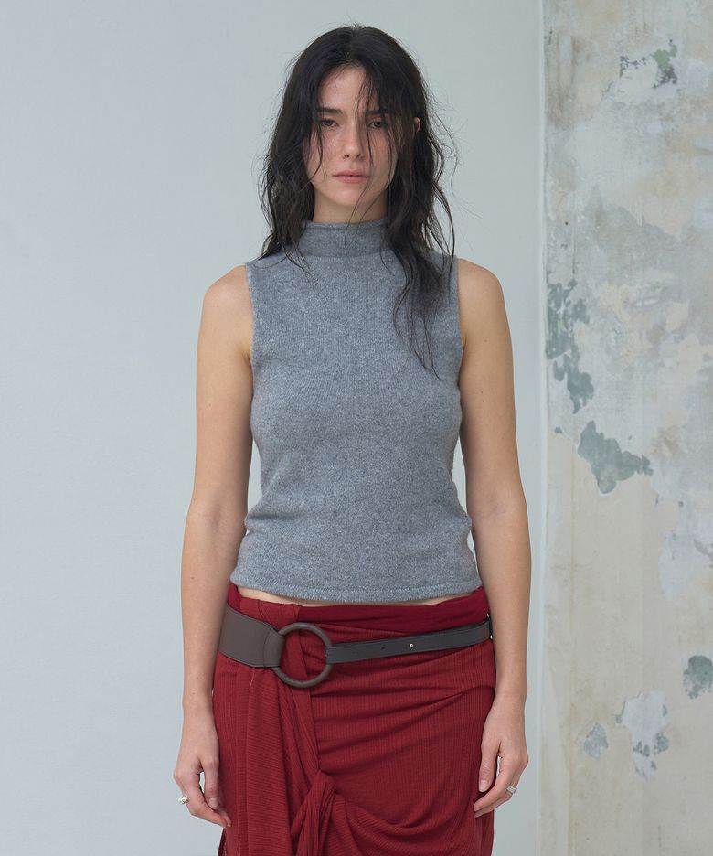 High Neck Cashmere Top