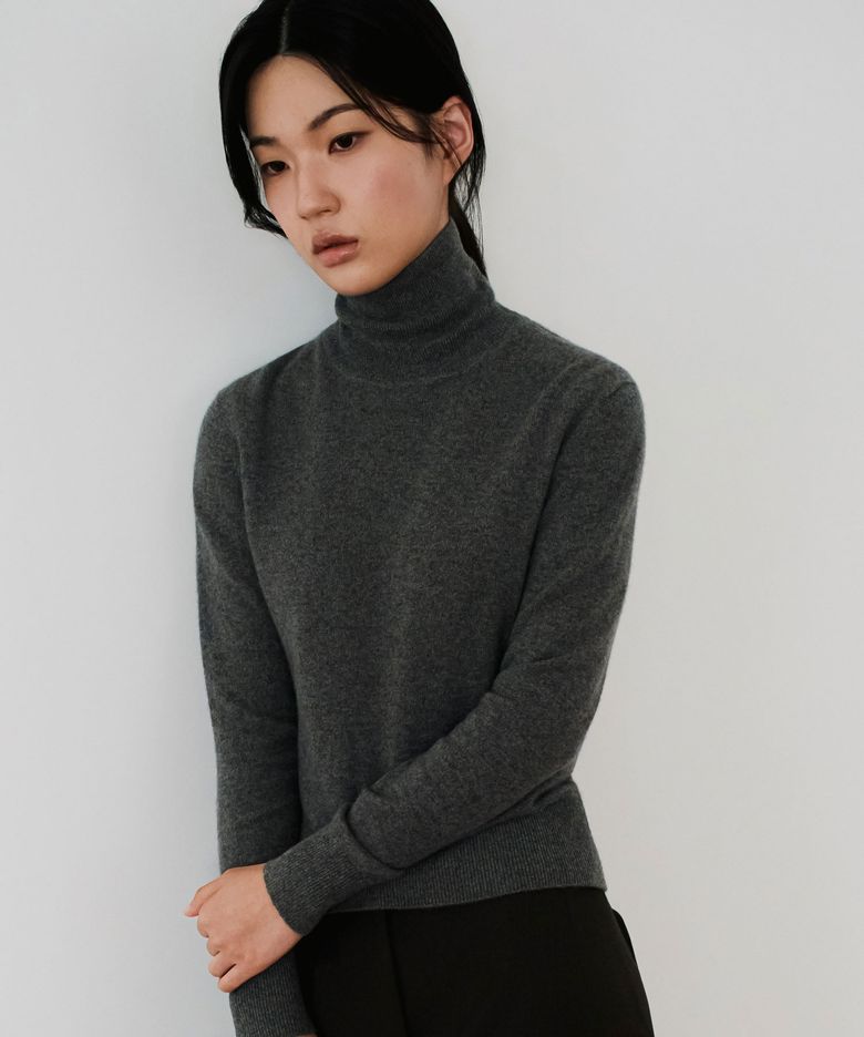 (우먼) 브뢰유 베이비 캐시미어 터틀넥 4color
