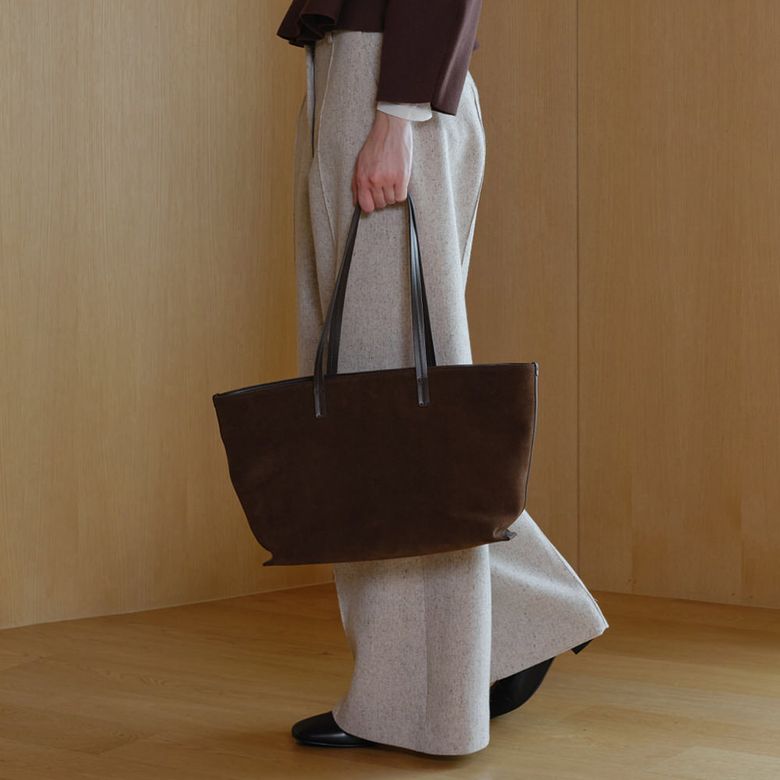 Haze shopper bag Suede Chestnut