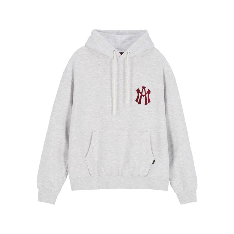 ATM LOGO HOODIE HEATHER GREY